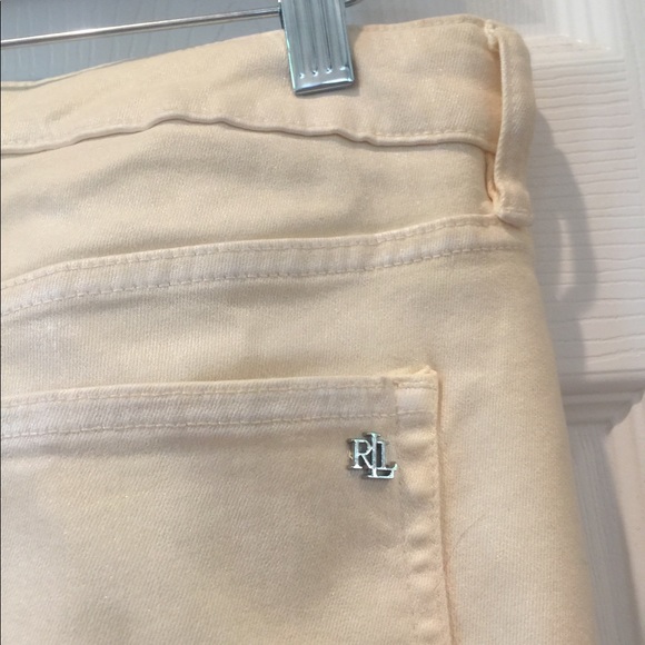 NWT Ralph Lauren Creme Skinny Straight Jeans - Picture 2 of 7